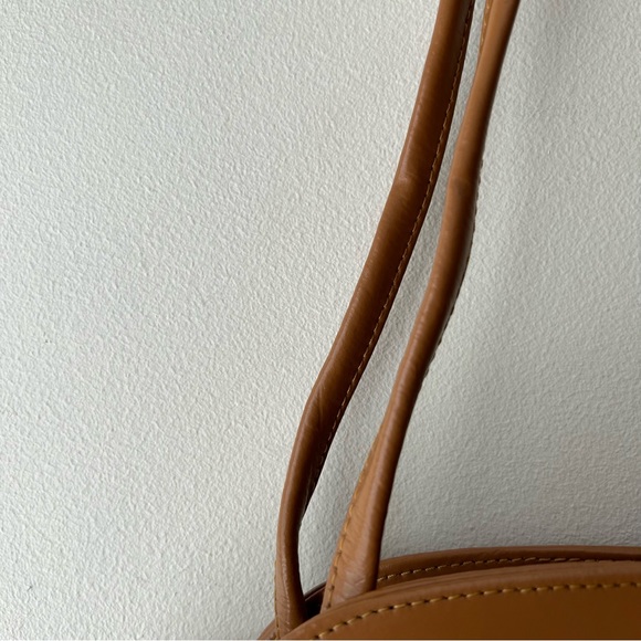 Tiffany and Fred Paris Leather Handbag Purse Brown Tan - Picture 12 of 16